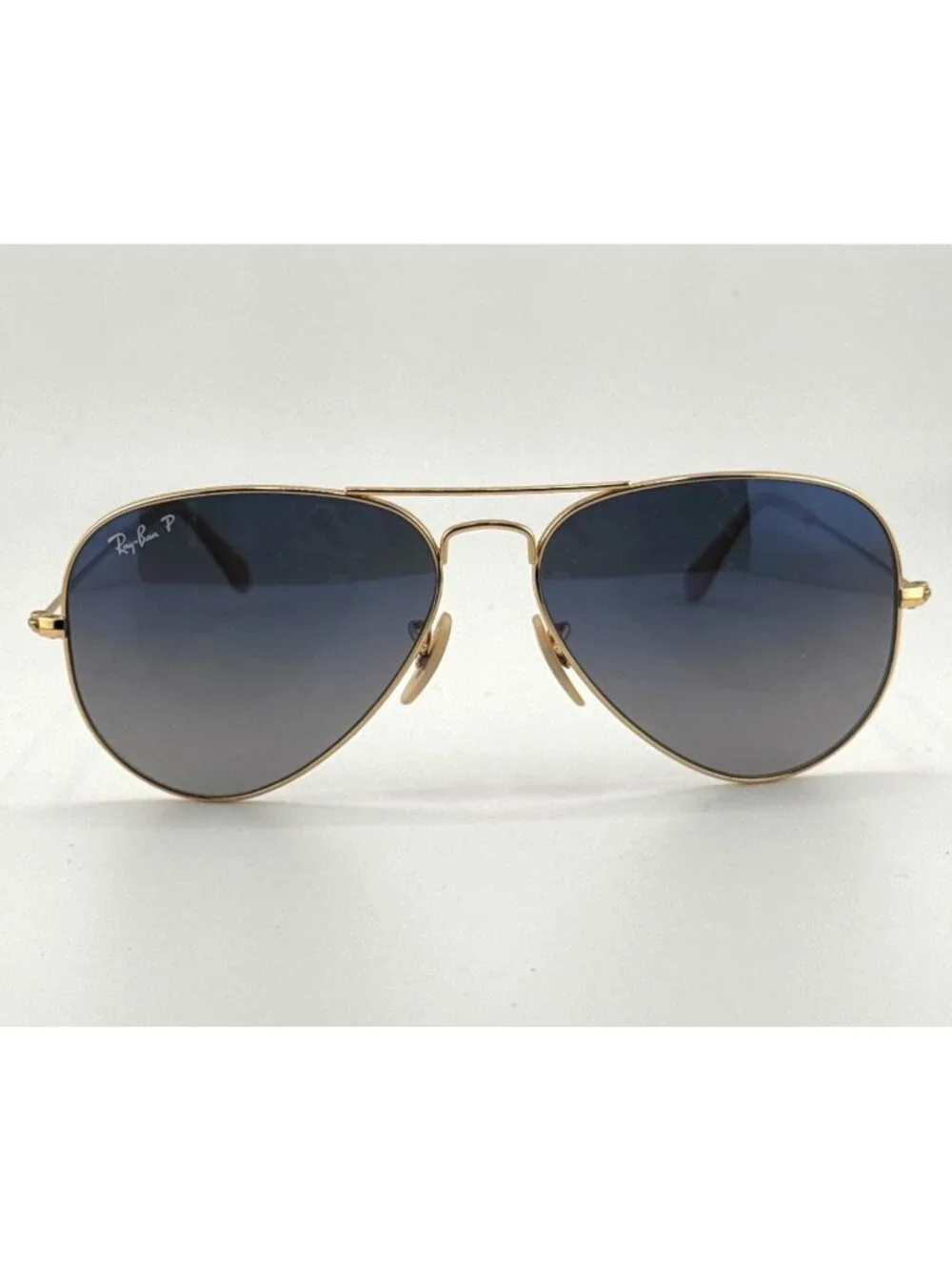 Ray-Ban RB3025 Aviator Large Metal 58-14 001/78 Polarized Made in Italy Case